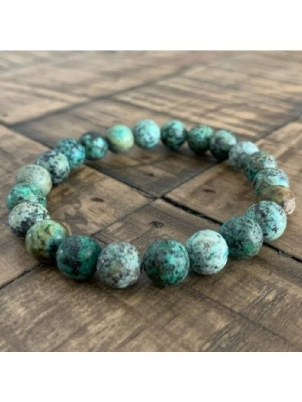8mm African Turquoise Jasper Strech Bracelet